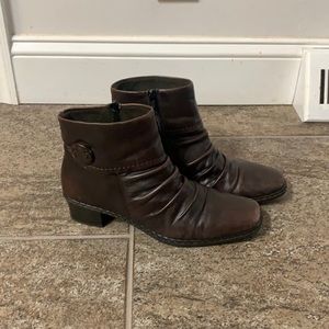 Rieker brown ankle boots size 8